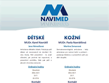 Tablet Screenshot of navimed.cz